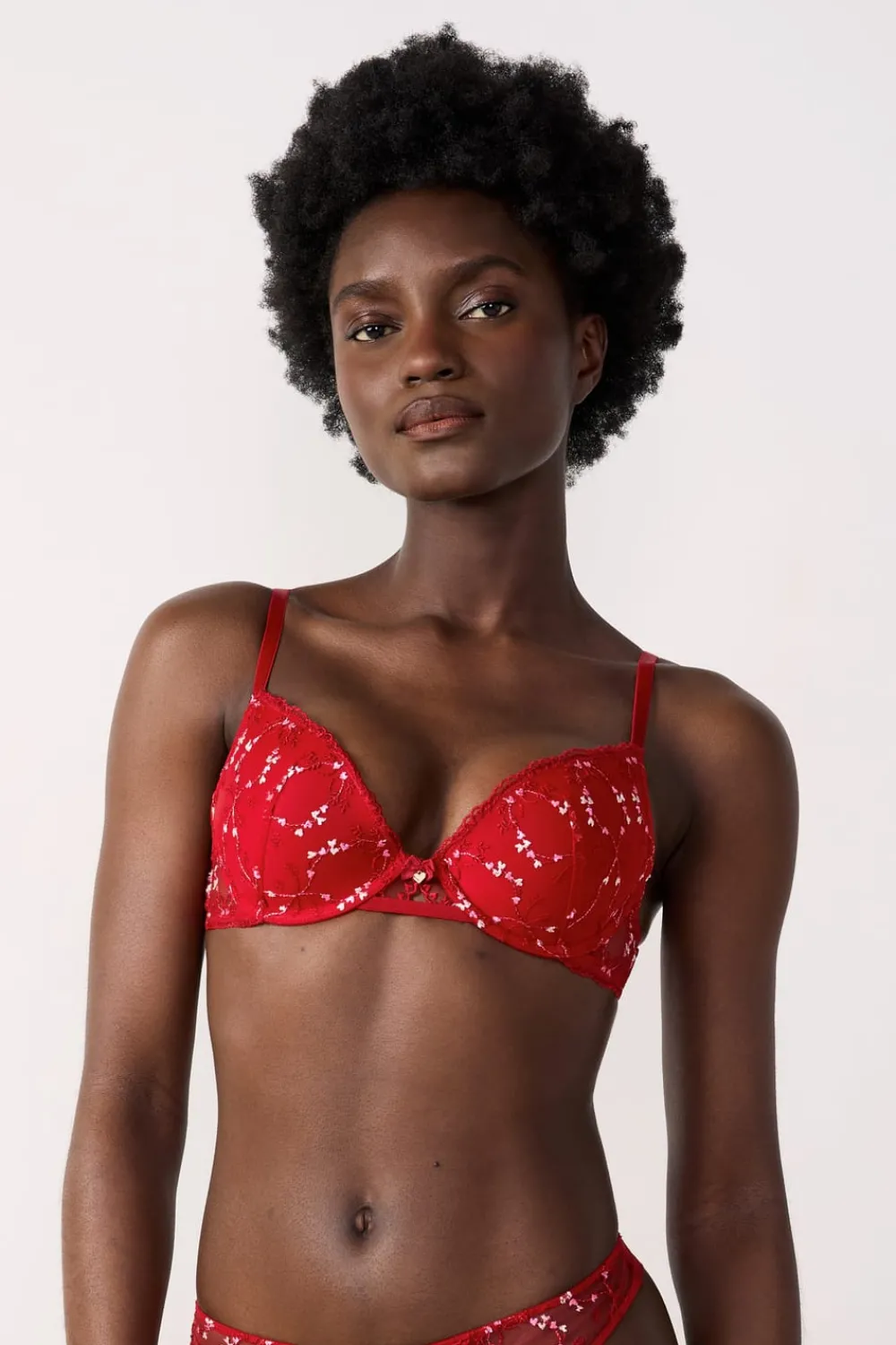 ETAM Sujetador Nº 2 - El push-up escote pronunciado ROJO