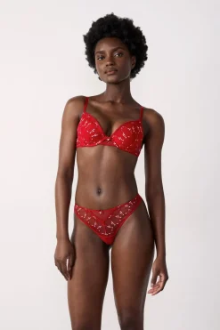ETAM Sujetador Nº 2 - El push-up escote pronunciado ROJO