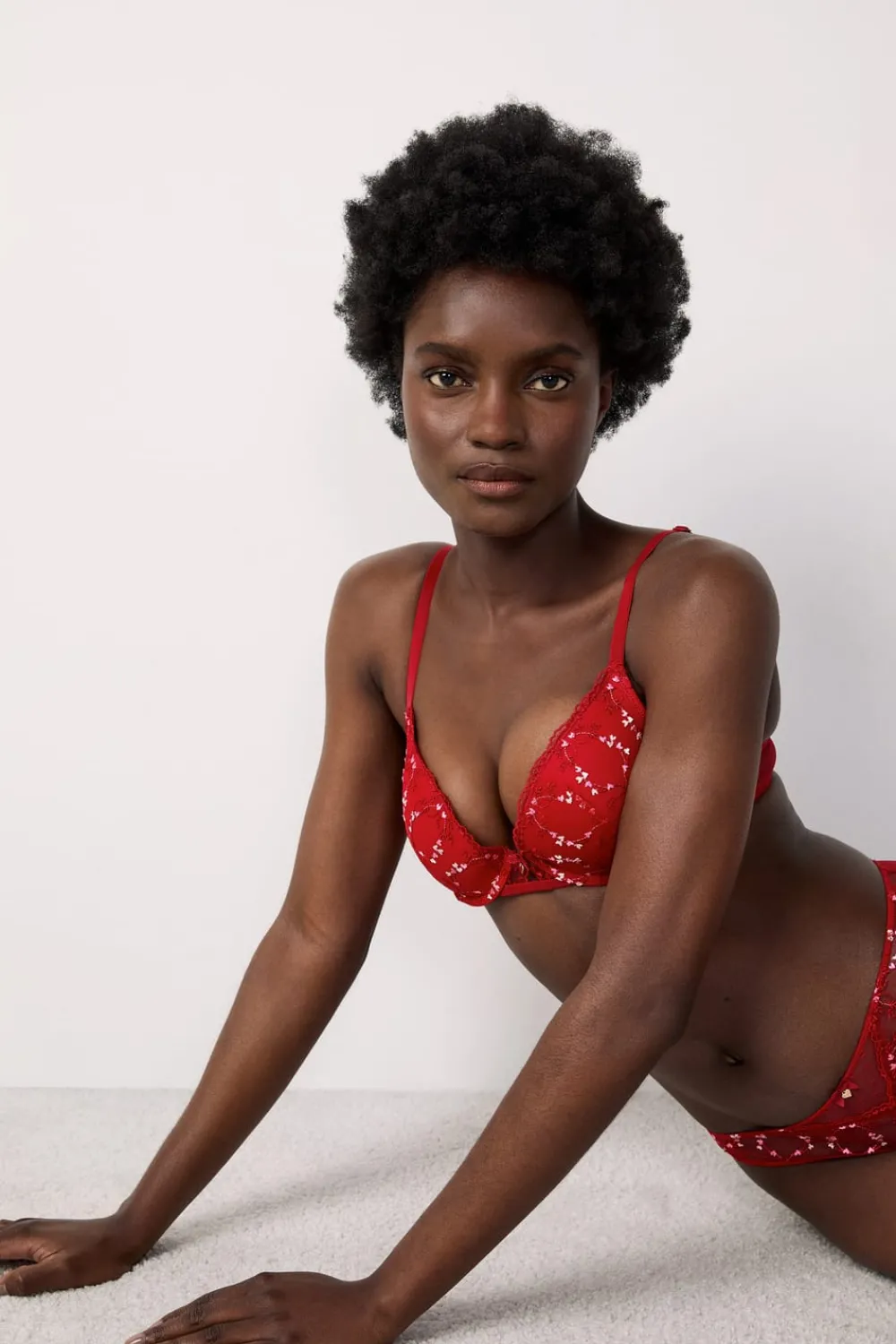 ETAM Sujetador Nº 2 - El push-up escote pronunciado ROJO