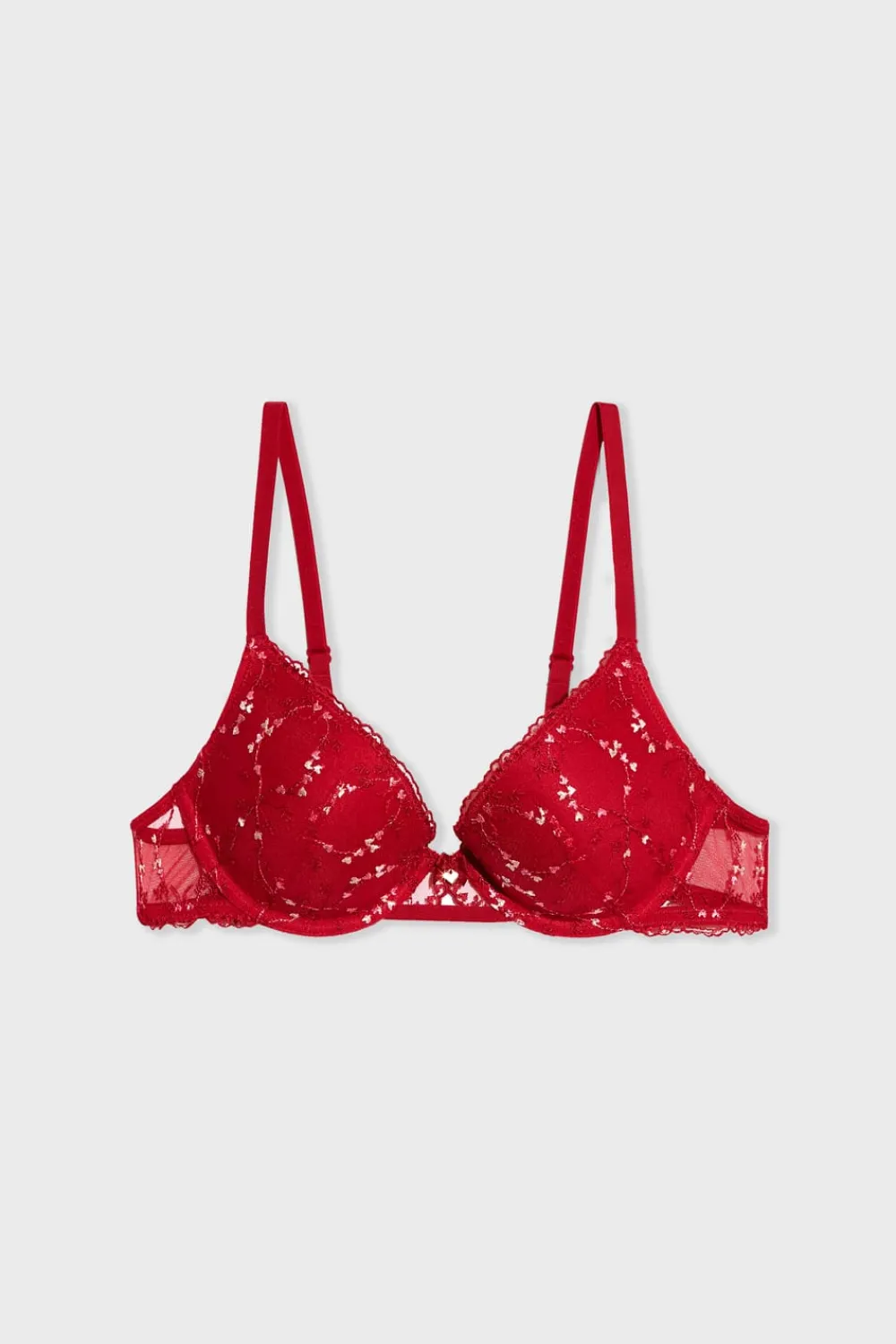 ETAM Sujetador Nº 2 - El push-up escote pronunciado ROJO