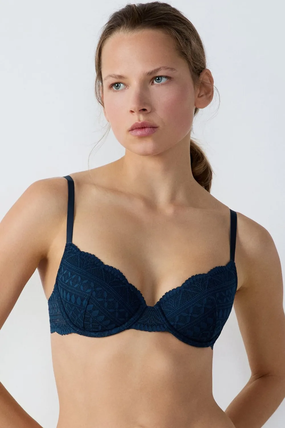 Discount ETAM Sujetador Nº 4 - Sujetador de copas finas AZUL TINTA