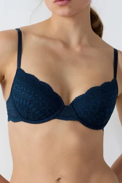 Discount ETAM Sujetador Nº 4 - Sujetador de copas finas AZUL TINTA