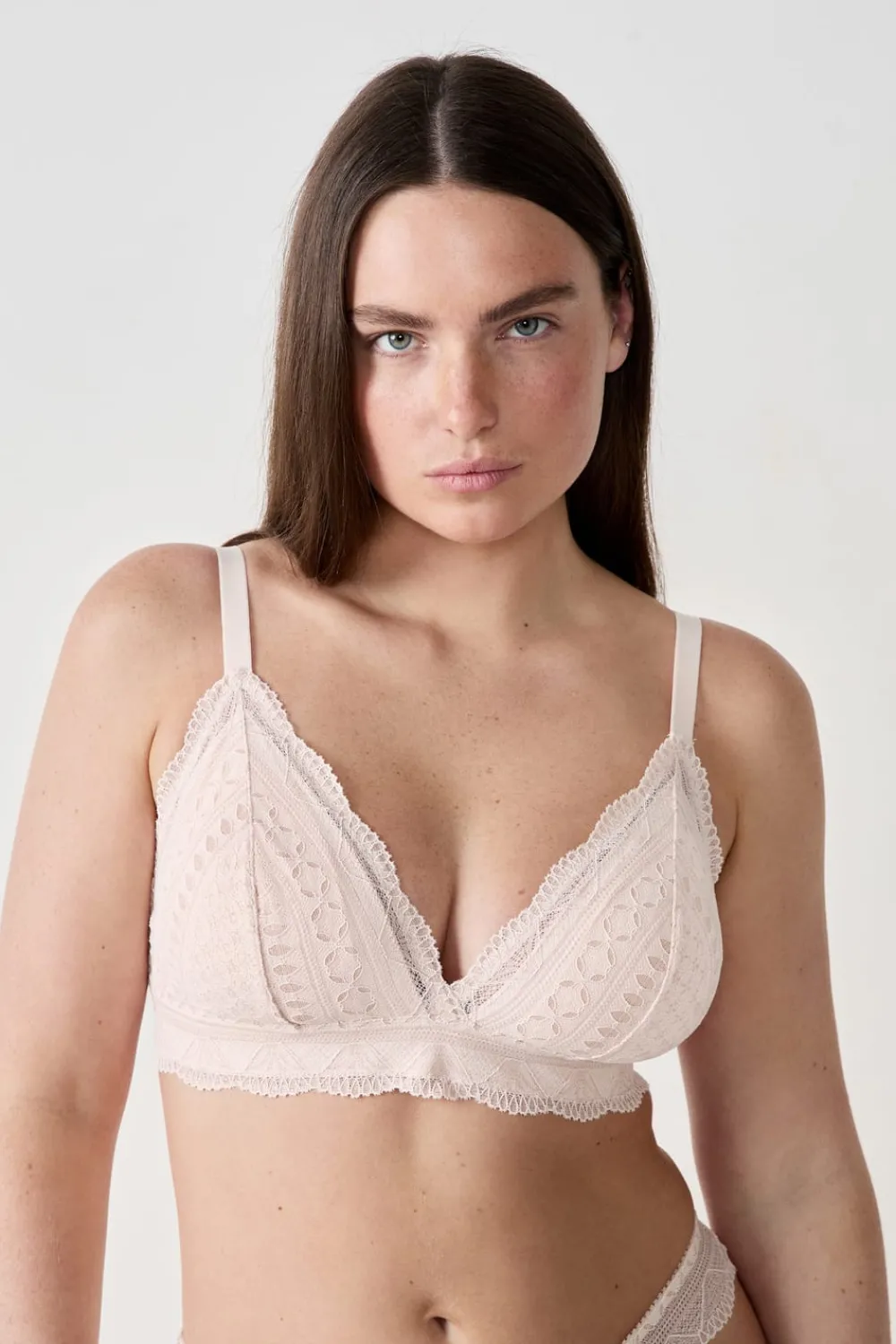 Clearance ETAM Sujetador Nº 8 - Triángulo sin aros ROSA PÁLIDO