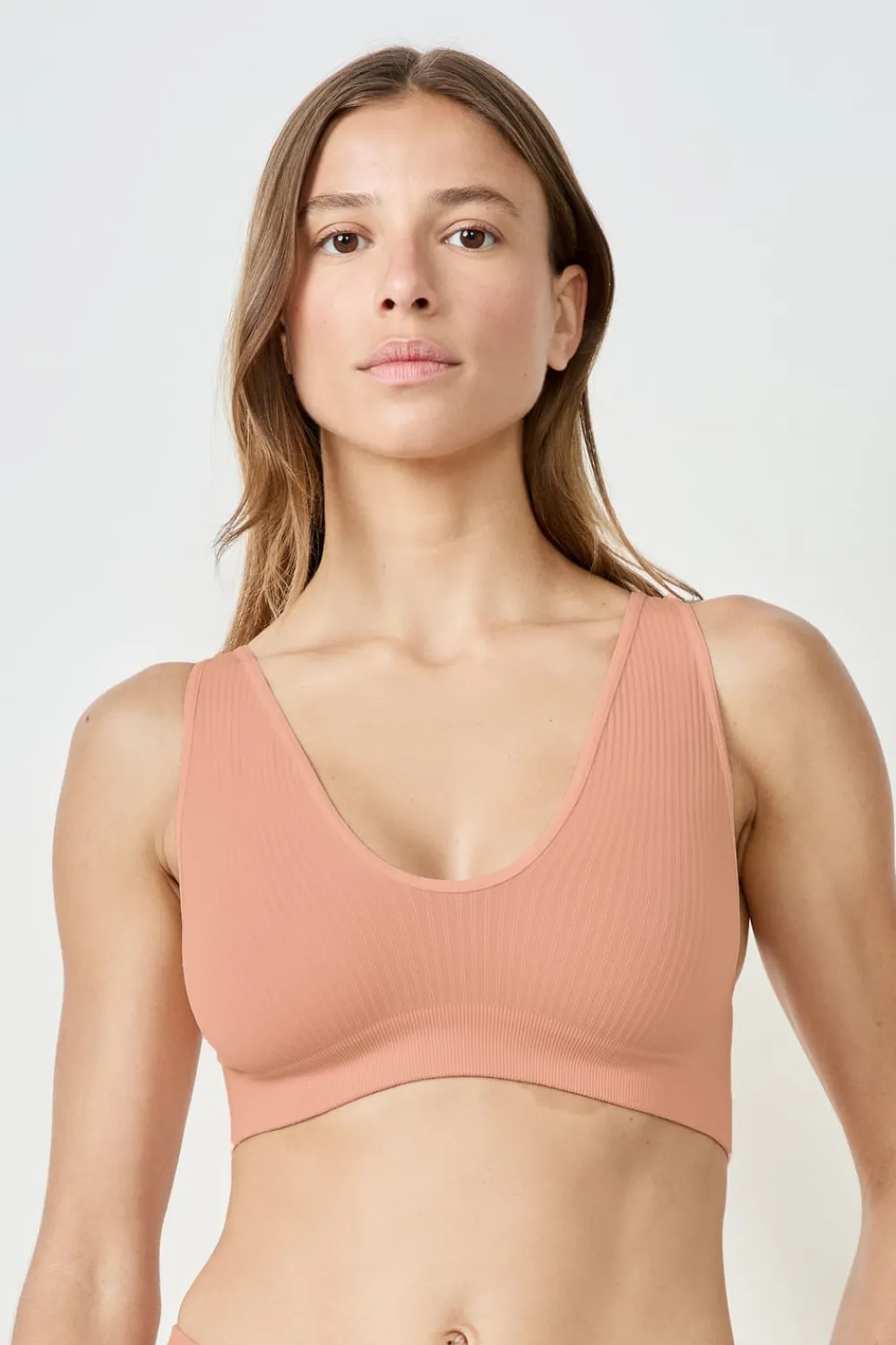 Discount ETAM Sujetador acanalado ROSA CLARO