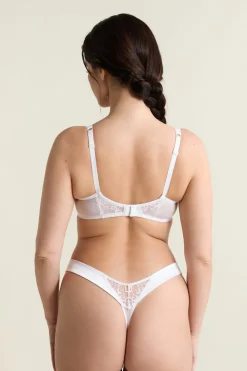 Discount ETAM Sujetador balconette de encaje BLANCO