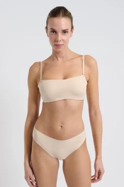 Sale ETAM Sujetador bandeau aros suaves tirantes desmontables C.BEIGE