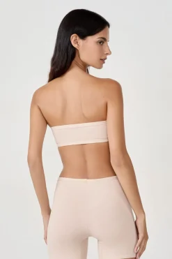 Outlet ETAM Sujetador bandeau con aros de algodón orgánico elástico PIEL
