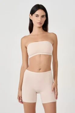 Outlet ETAM Sujetador bandeau con aros de algodón orgánico elástico PIEL