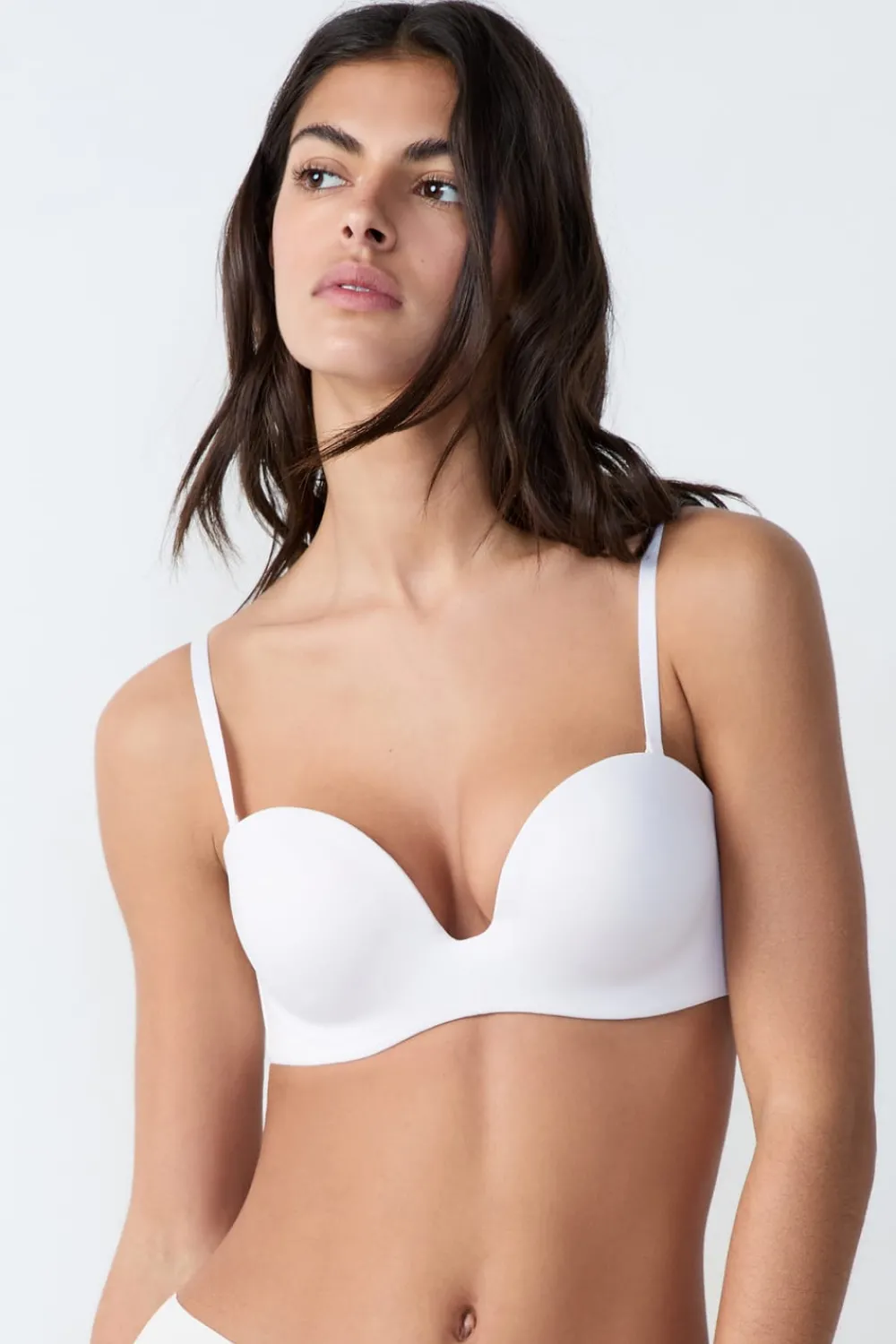 Clearance ETAM Sujetador bandeau con tirantes extraíbles, Copa A-B CRUDO