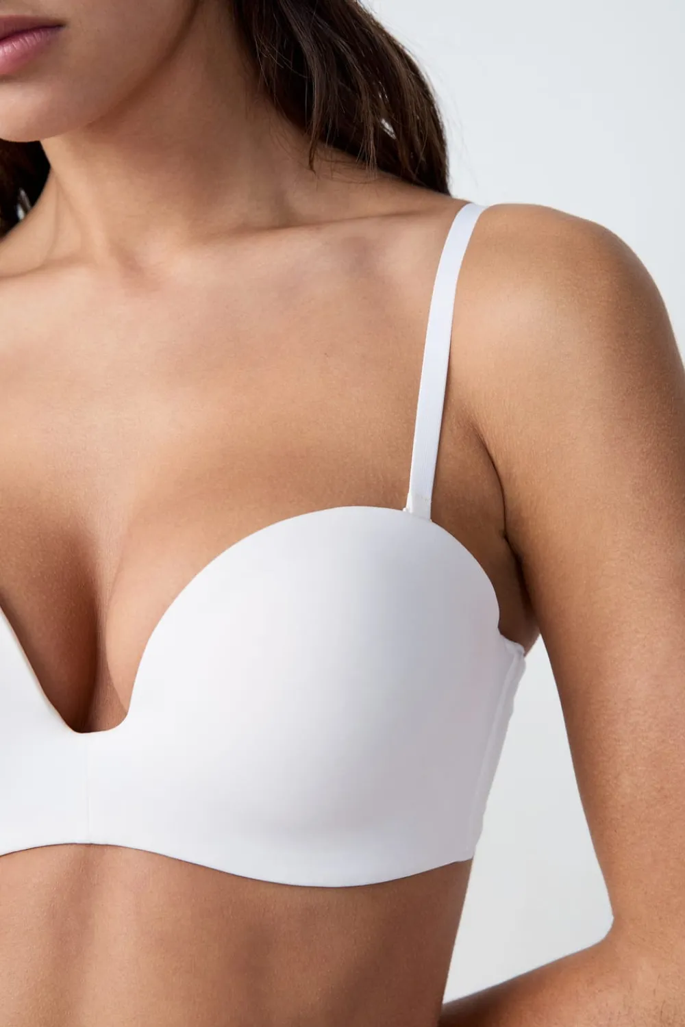 Clearance ETAM Sujetador bandeau con tirantes extraíbles, Copa A-B CRUDO