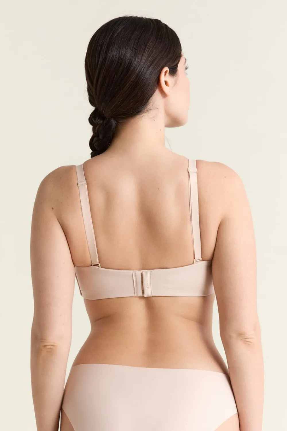 Hot ETAM Sujetador bandeau, copas C-E, tirantes desmontables BLANCO ROTO