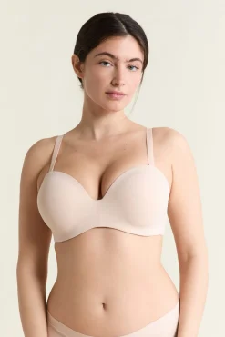 Hot ETAM Sujetador bandeau, copas C-E, tirantes desmontables BLANCO ROTO