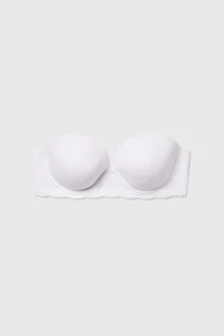 Best ETAM Sujetador bandeau de copas finas BLANCO