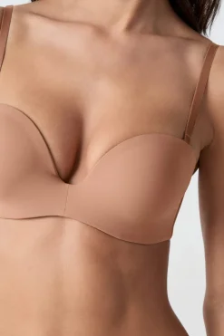 Best ETAM Sujetador bandeau de microfibra con tirantes desmontables MAQUILLAJE