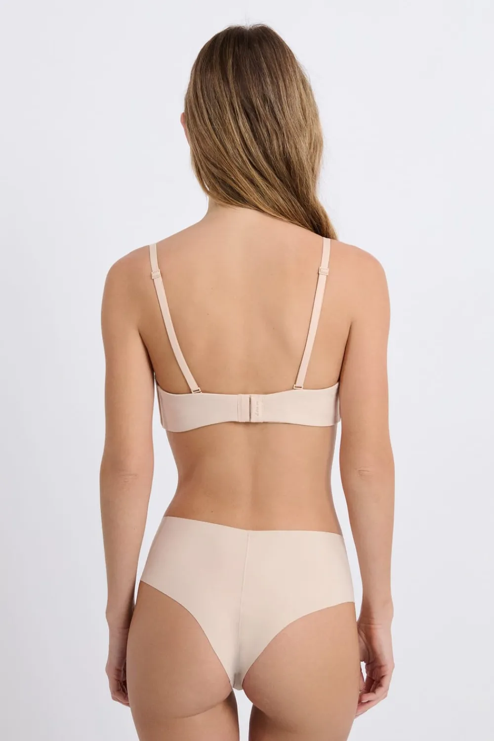 Sale ETAM Sujetador bandeau de microfibra con tirantes desmontables BLANCO ROTO