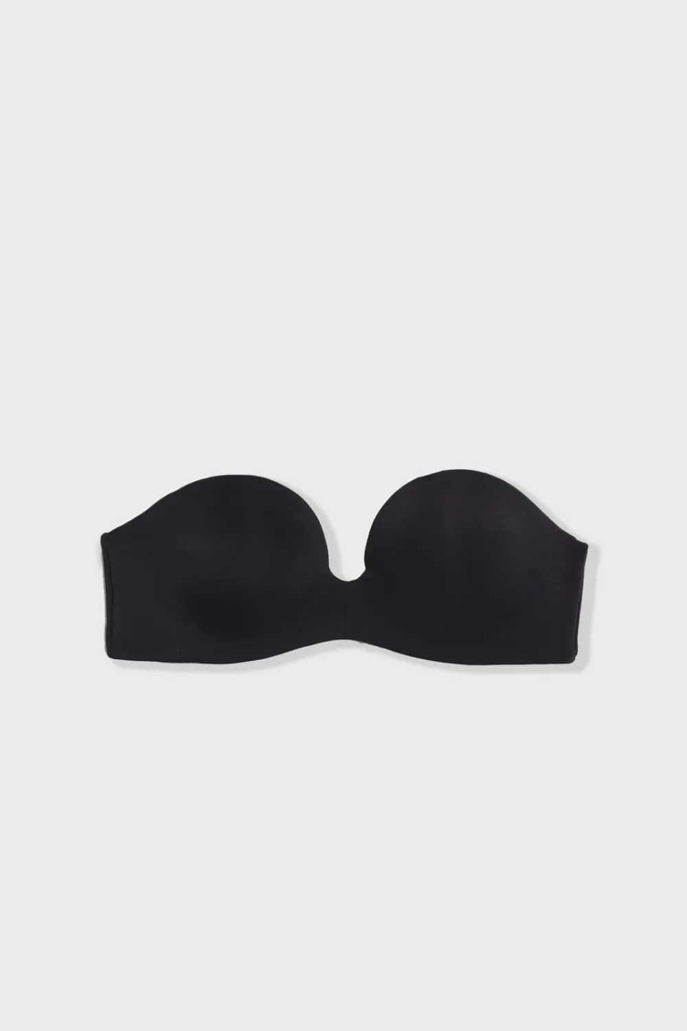 Best ETAM Sujetador bandeau de microfibra NEGRO