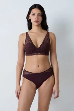Hot ETAM Sujetador bandeau foulard CHOCOLATE