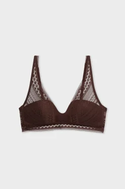 Hot ETAM Sujetador bandeau foulard CHOCOLATE