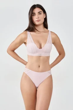 Outlet ETAM Sujetador bandeau foulard ROSA EMPOLVADO