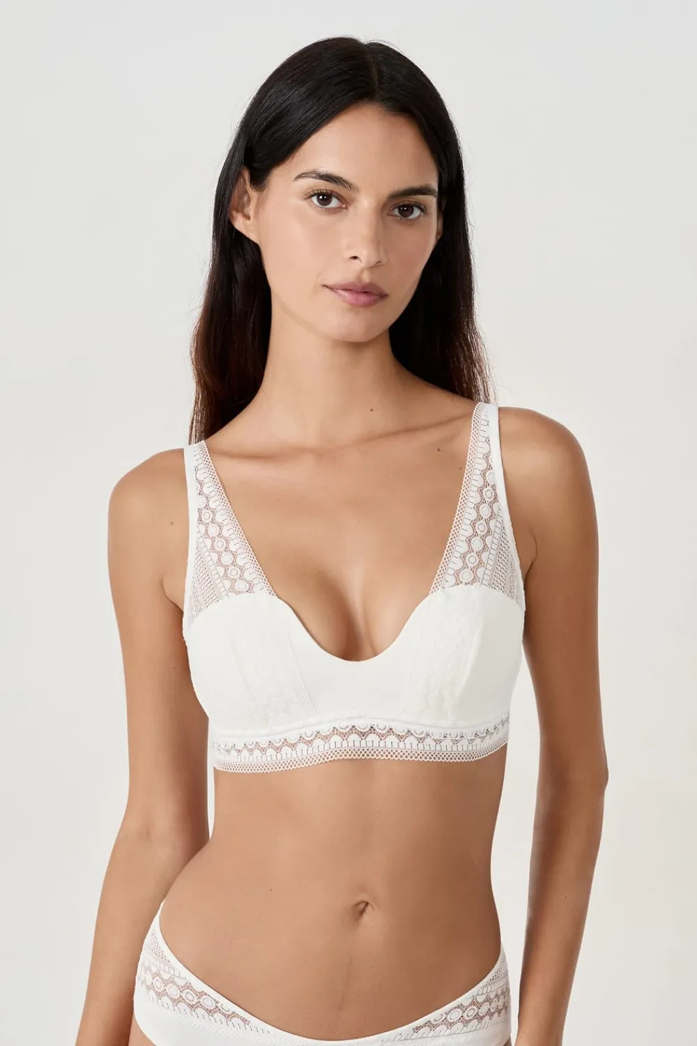 Best ETAM Sujetador bandeau foulard BLANCO
