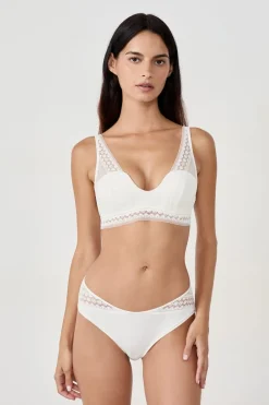 Best ETAM Sujetador bandeau foulard BLANCO