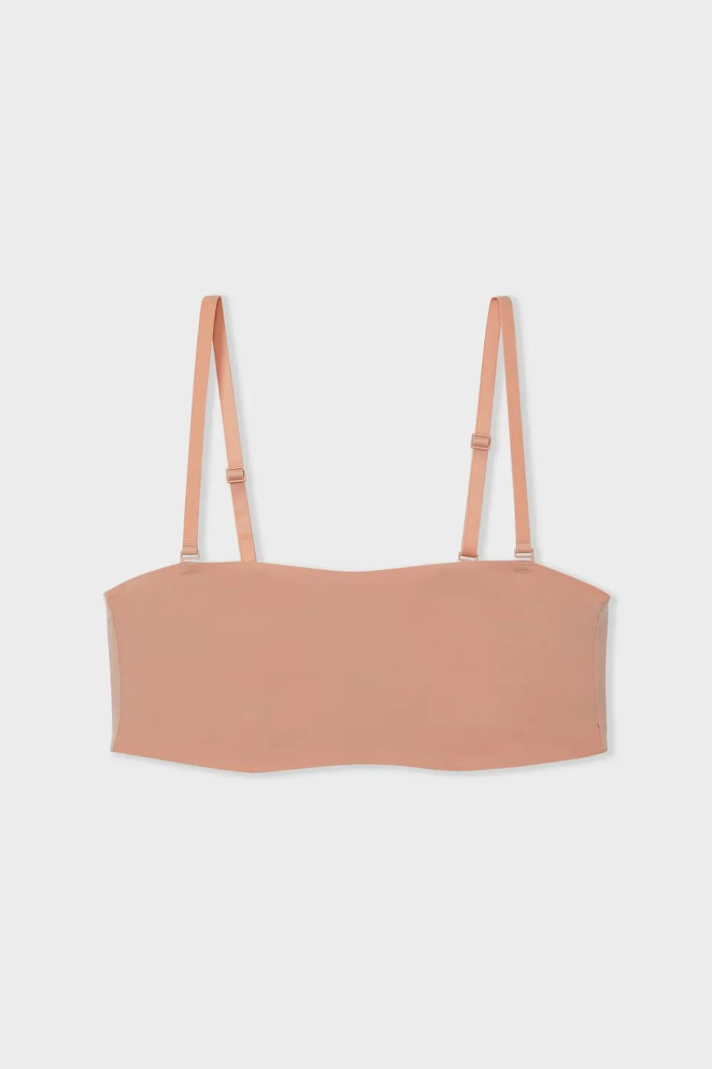 Discount ETAM Sujetador bandeu de microfibra con tirantes removibles BLUSH