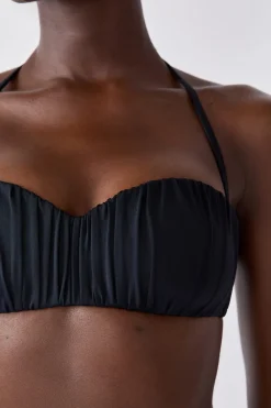 New ETAM Sujetador bikini bandeu NEGRO