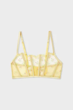Best ETAM Sujetador bustier con bordado VAINILLA