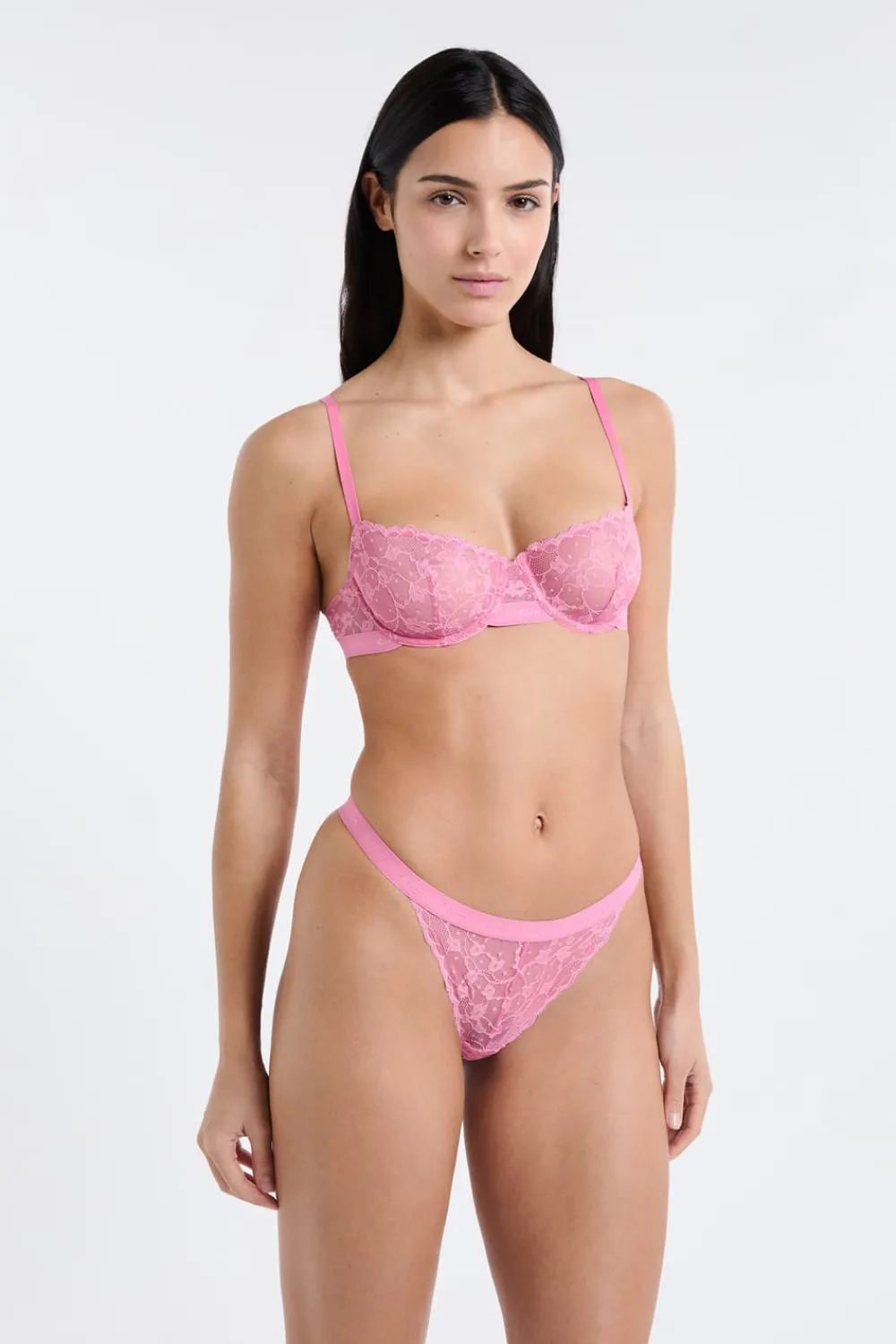 Clearance ETAM Sujetador clásico de encaje ROSA