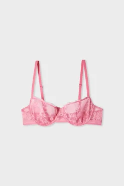 Clearance ETAM Sujetador clásico de encaje ROSA