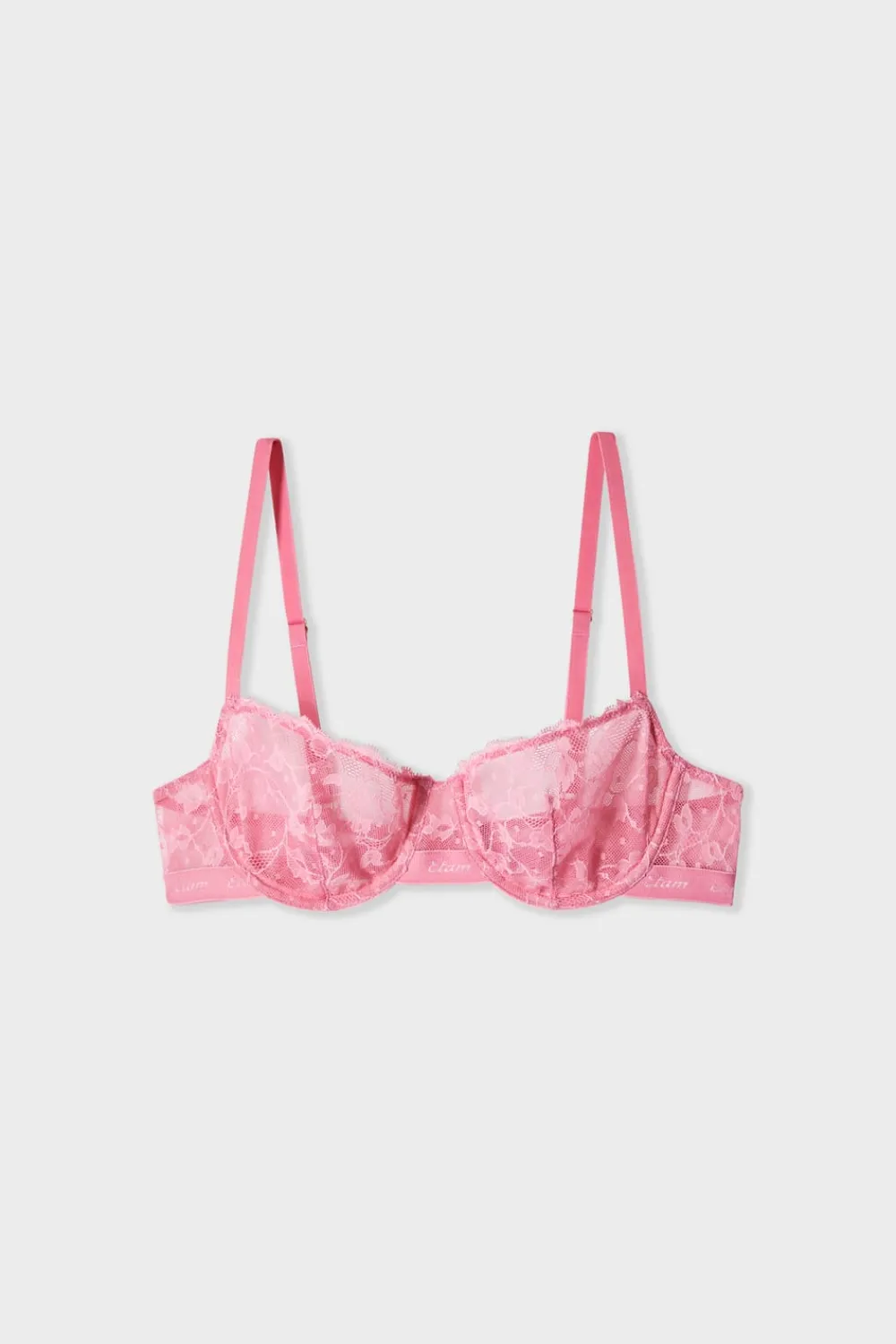 Clearance ETAM Sujetador clásico de encaje ROSA
