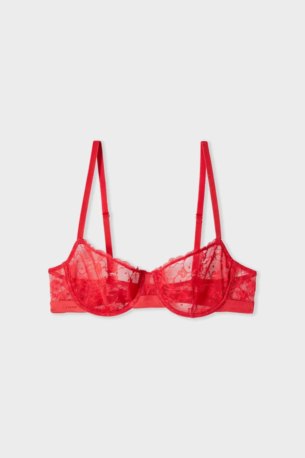 Hot ETAM Sujetador clásico de encaje ROJO