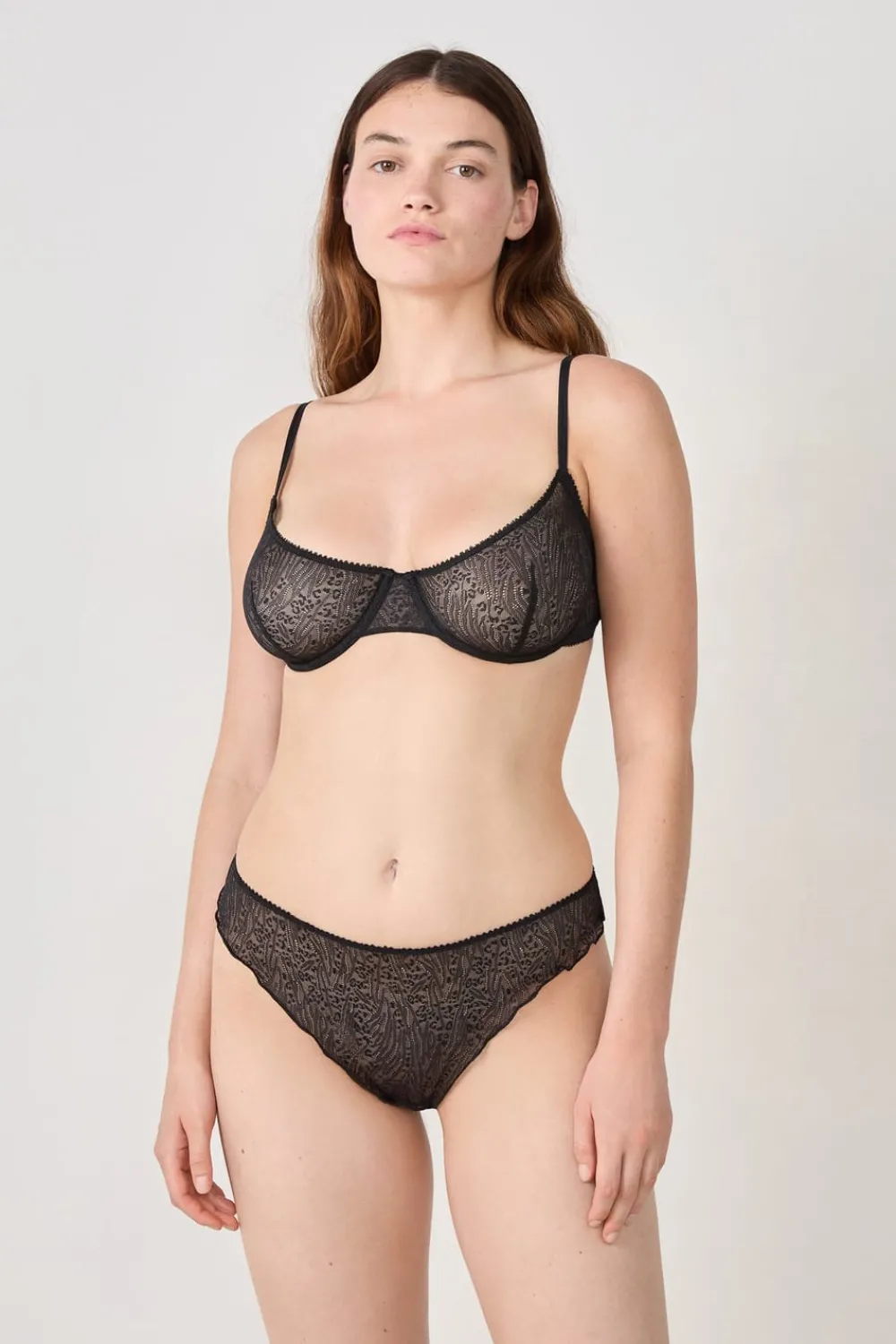 Clearance ETAM Sujetador clásico de encaje NEGRO
