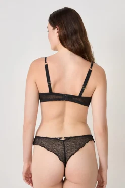 Clearance ETAM Sujetador clásico de encaje NEGRO