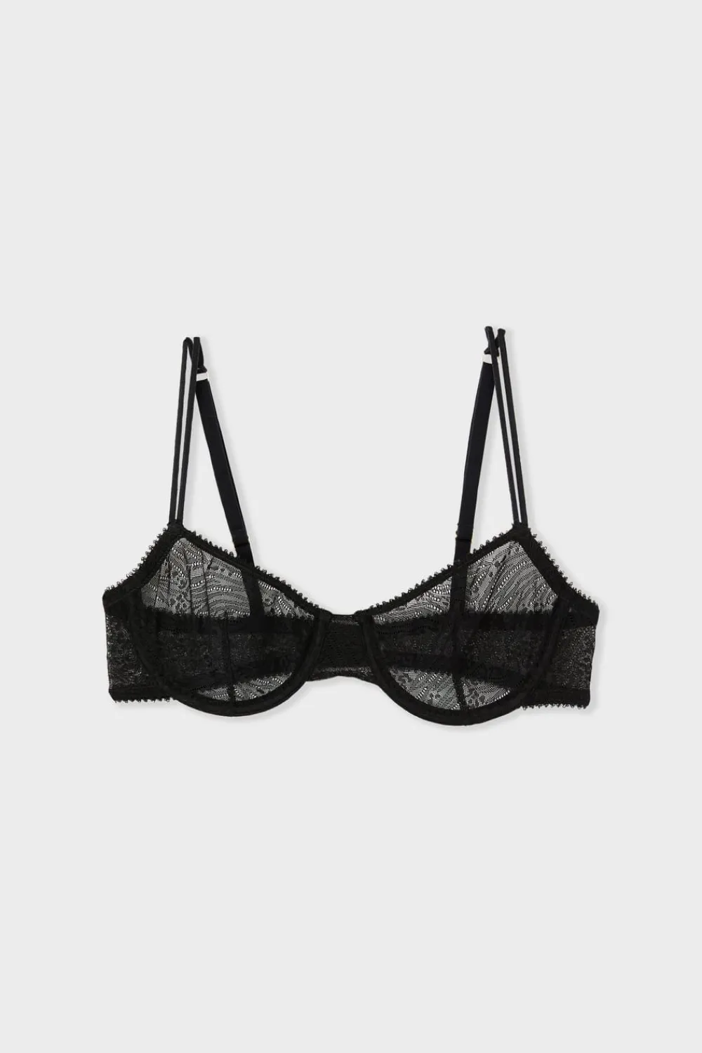 Clearance ETAM Sujetador clásico de encaje NEGRO