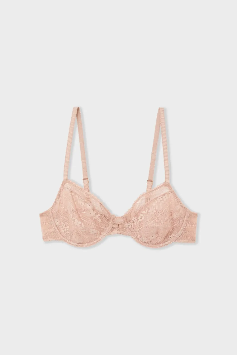 Hot ETAM Sujetador clásico de encaje ROSA EMPOLVADO