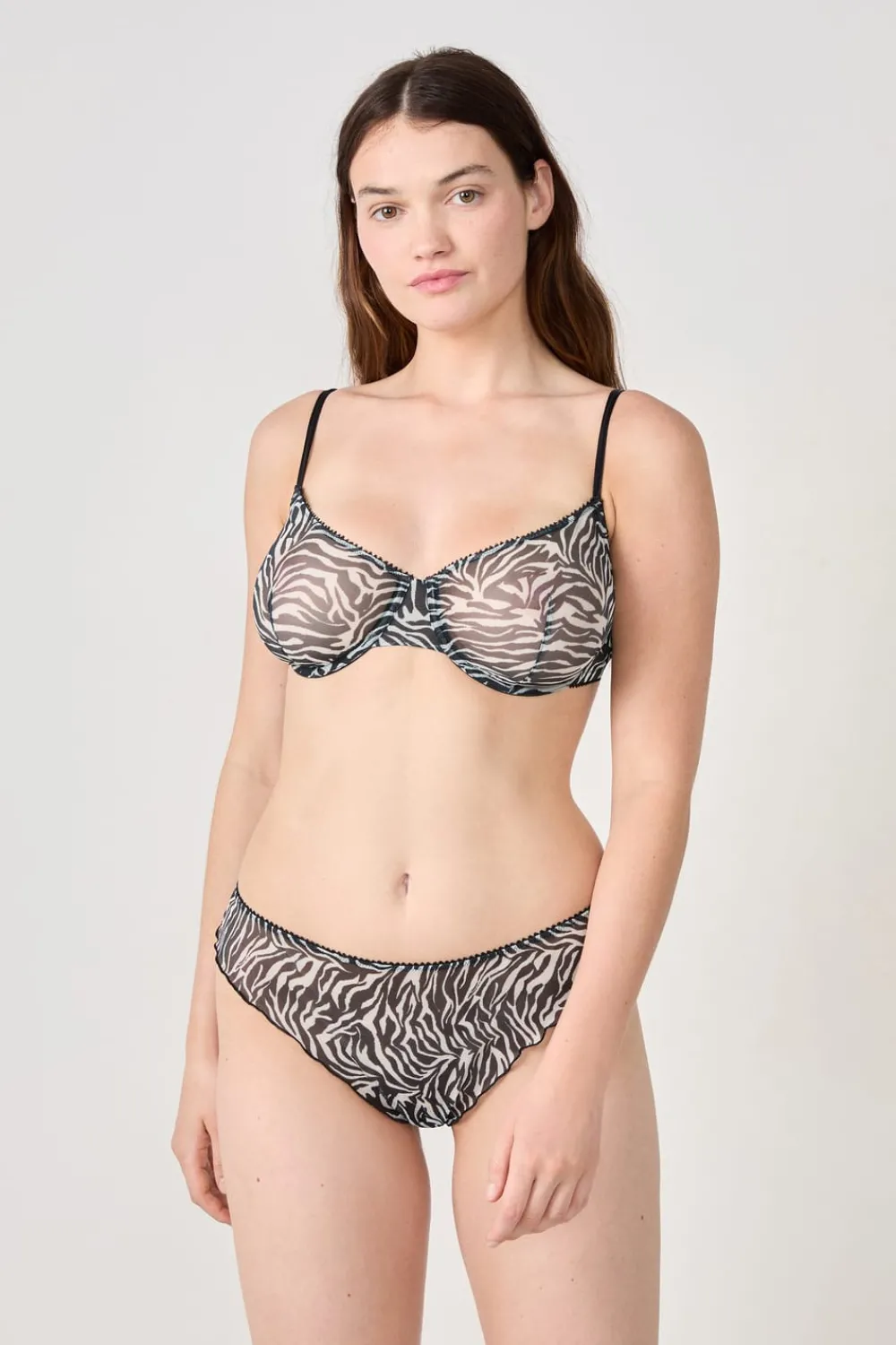 Online ETAM Sujetador clásico de tul cebra ESTAMPADO