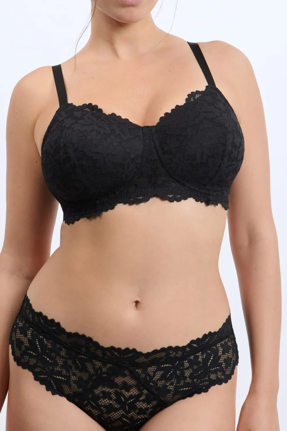 Discount ETAM Sujetador con copas finas post-mastectomía NEGRO