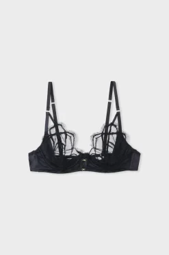 Online ETAM Sujetador con copas finas de encaje NEGRO