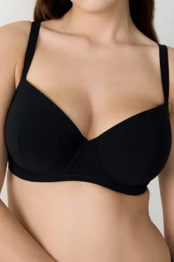New ETAM Sujetador de bikini de copa fina NEGRO