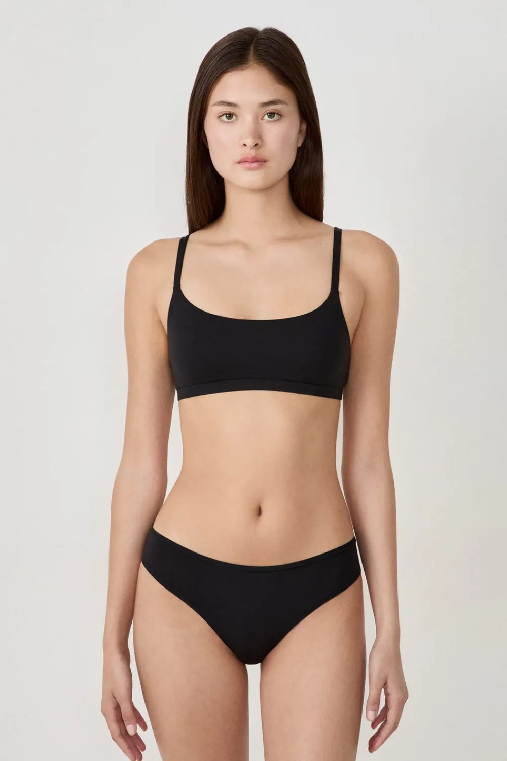 Hot ETAM Sujetador de microfibra NEGRO