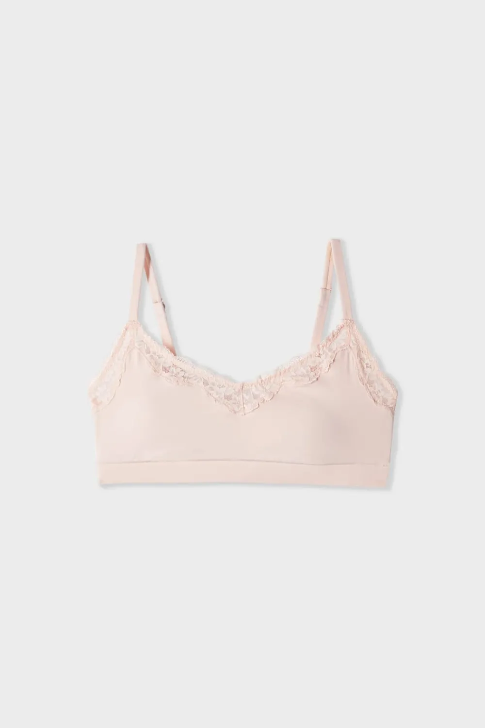 Best ETAM Sujetador de microfibra y encaje ROSA EMPOLVADO