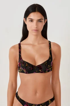Discount ETAM Sujetador estampado NEGRO