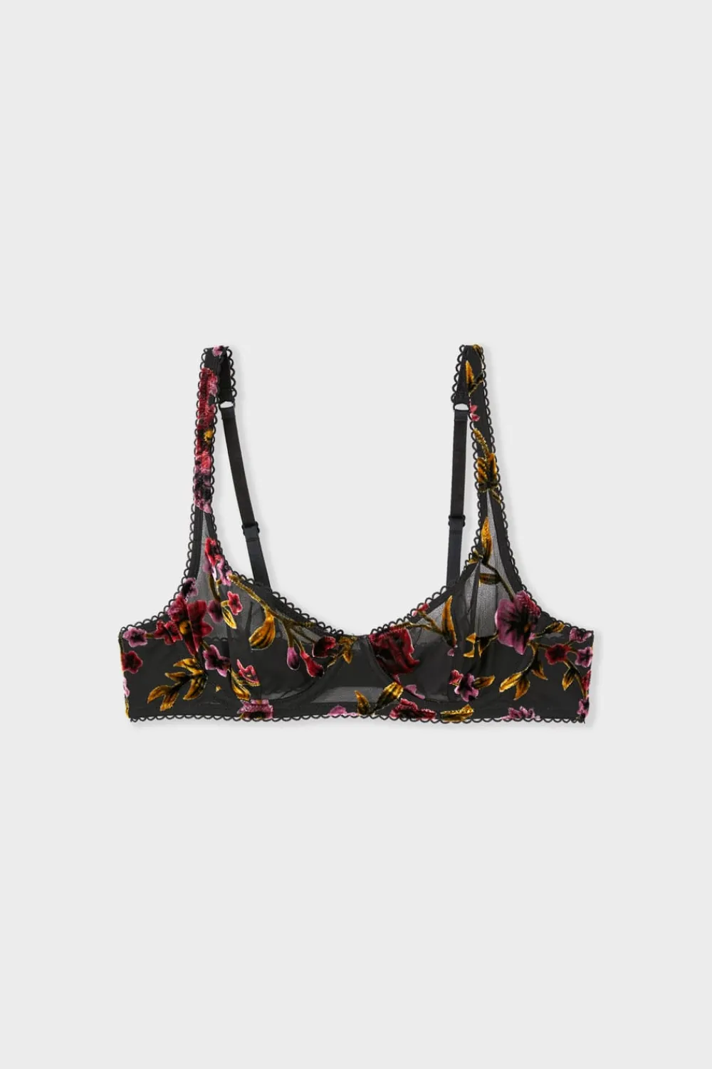 Discount ETAM Sujetador estampado NEGRO
