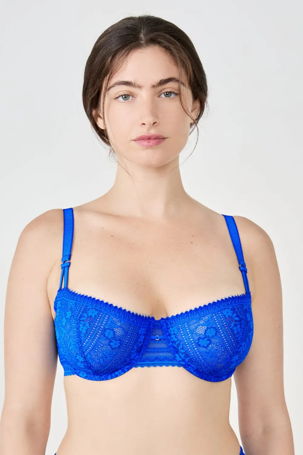 Hot ETAM Sujetador Nº 9 - Balconet AZUL VIVO