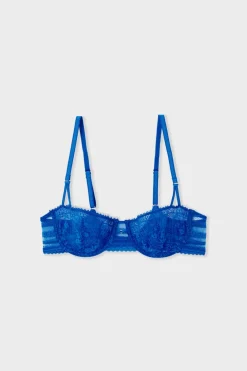 Hot ETAM Sujetador Nº 9 - Balconet AZUL VIVO