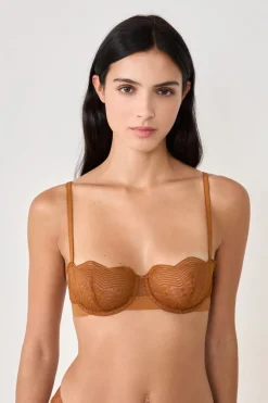 Sale ETAM Sujetador N. 9 - Balconet de encaje MARR&Oacute;N