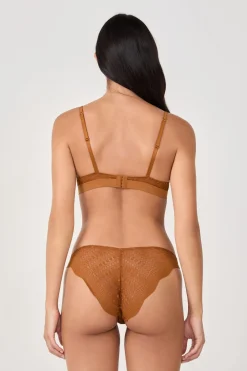 Sale ETAM Sujetador N. 9 - Balconet de encaje MARR&Oacute;N