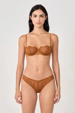 Sale ETAM Sujetador N. 9 - Balconet de encaje MARR&Oacute;N