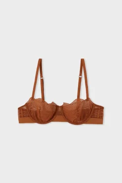 Sale ETAM Sujetador N. 9 - Balconet de encaje MARR&Oacute;N